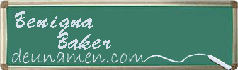 Benigna Baker Visitenkarte